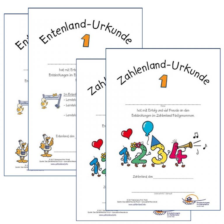  Zahlenfreunde - Zahlenland Prof. Preiß Bildidee 